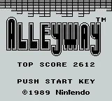Alleyway - Gameboy spill - Retrospillkongen
