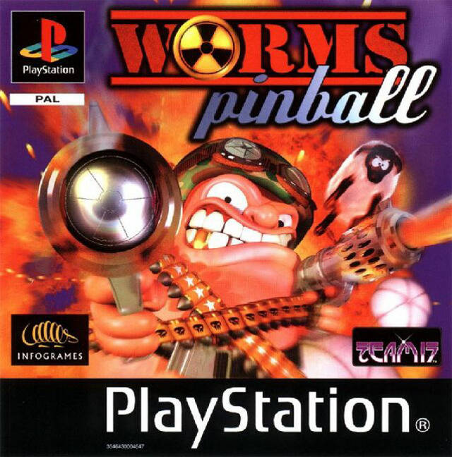 Worms Pinball - PS1 spill - Retrospillkongen