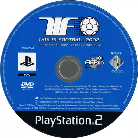 This Is Football 2002 - PS2 spill