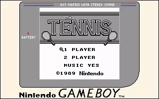 Tennis - Gameboy spill - Retrospillkongen