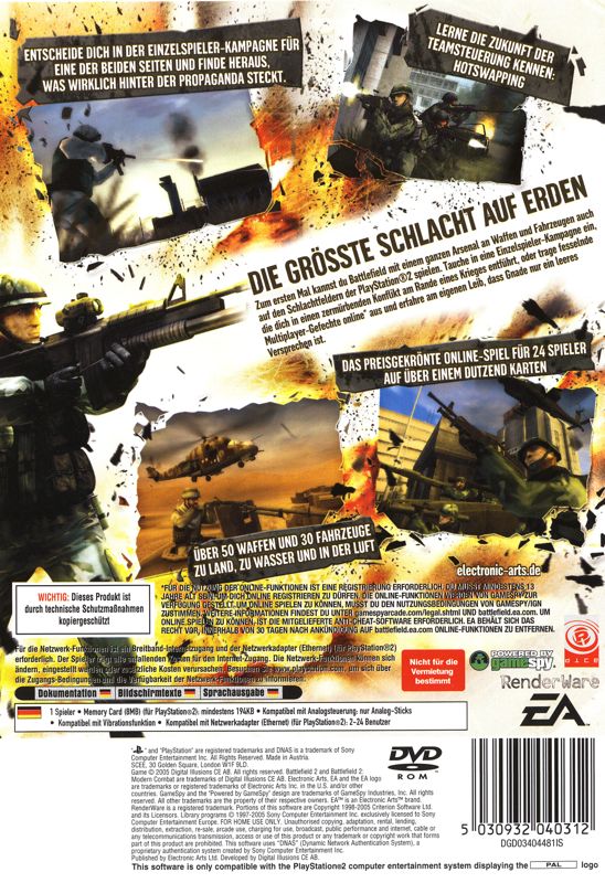 Battlefield 2 Modern Combat  - PS2 spill
