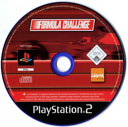 Formula Challenge - PS2 spill