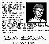 Bill Elliott's NASCAR Fast Tracks - Gameboy spill