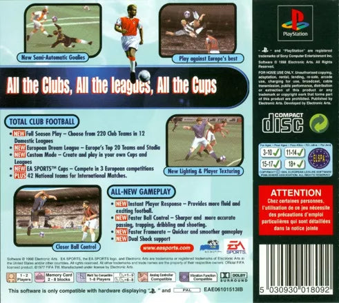 FIFA 99 - PS1 spill - Retrospillkongen