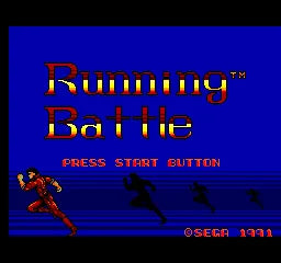 Running Battle - Sega Master System spill - Retrospillkongen