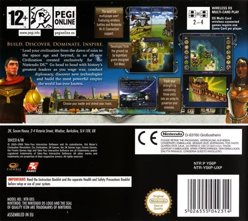 Sid Meier's Civilization: Revolution - Nintendo DS spill