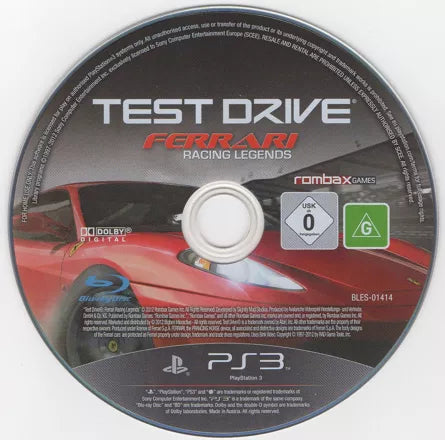 Test Drive: Ferrari Racing Legends - PS3 spill - Retrospillkongen