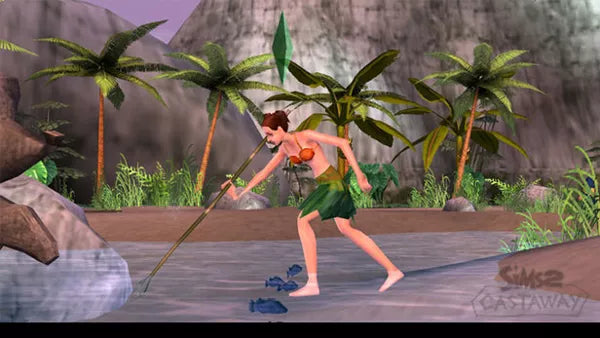 Renovert The Sims 2: Castaway - PSP spill - Retrospillkongen