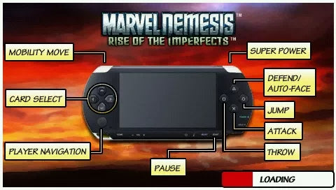 Marvel Nemesis Rise of the Imperfects - PSP spill (NTSC, regionfri) - Retrospillkongen