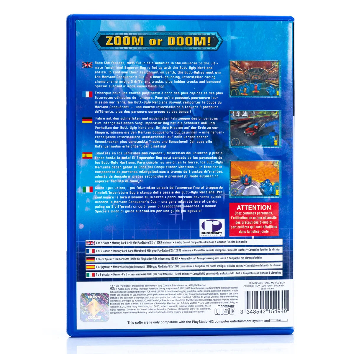 Butt-Ugly Martians: Zoom or Doom! - PS2 spill - Retrospillkongen