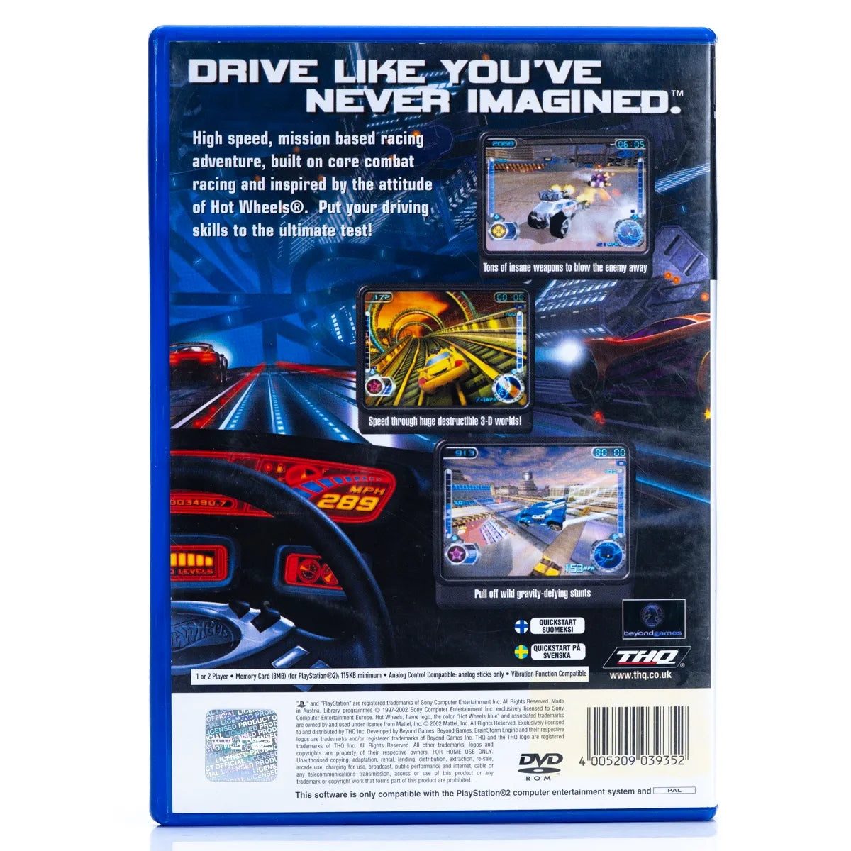 Hot Wheels: Velocity X Maximum Justice - PS2 spill - Retrospillkongen