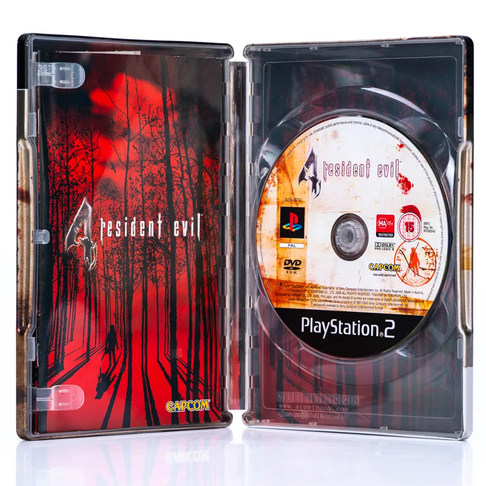 Resident Evil 4 Limited Edition Steelbook - PS2 spill - Retrospillkongen