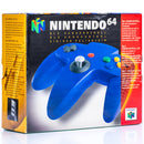 Nintendo 64 Blå Håndkontroller i Eske - Retrospillkongen