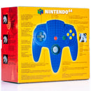 Nintendo 64 Blå Håndkontroller i Eske - Retrospillkongen