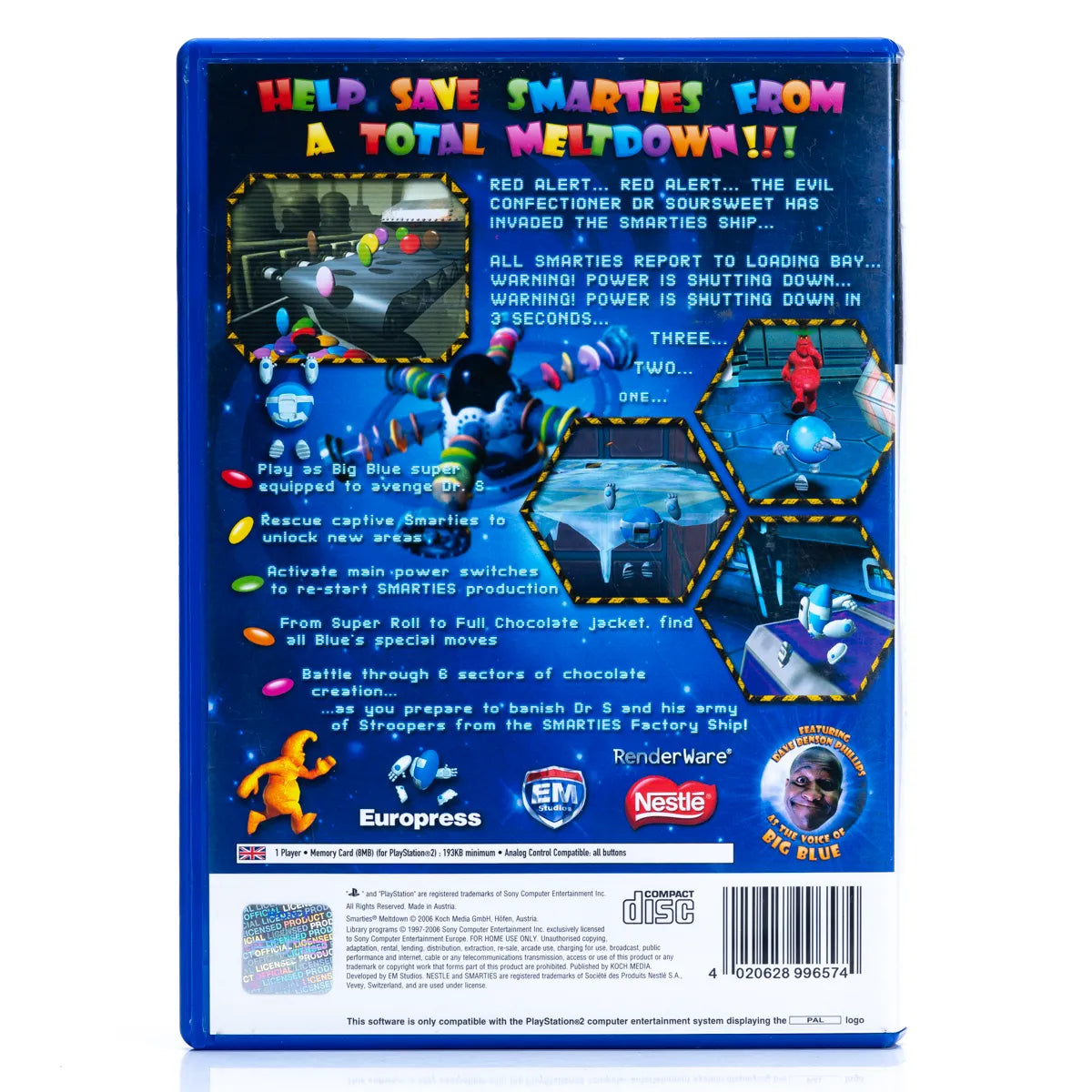 Smarties: Meltdown - PS2 spill - Retrospillkongen