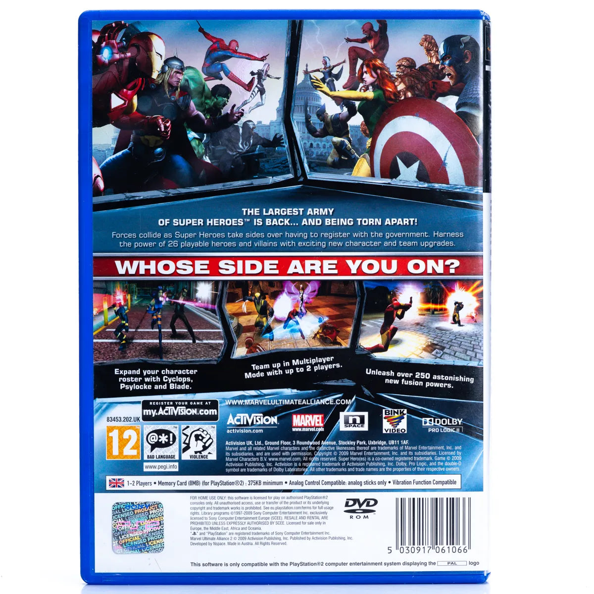 Marvel Ultimate Alliance 2 - PS2 spill - Retrospillkongen