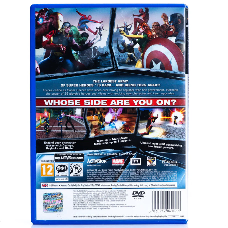 Marvel Ultimate Alliance 2 - PS2 spill
