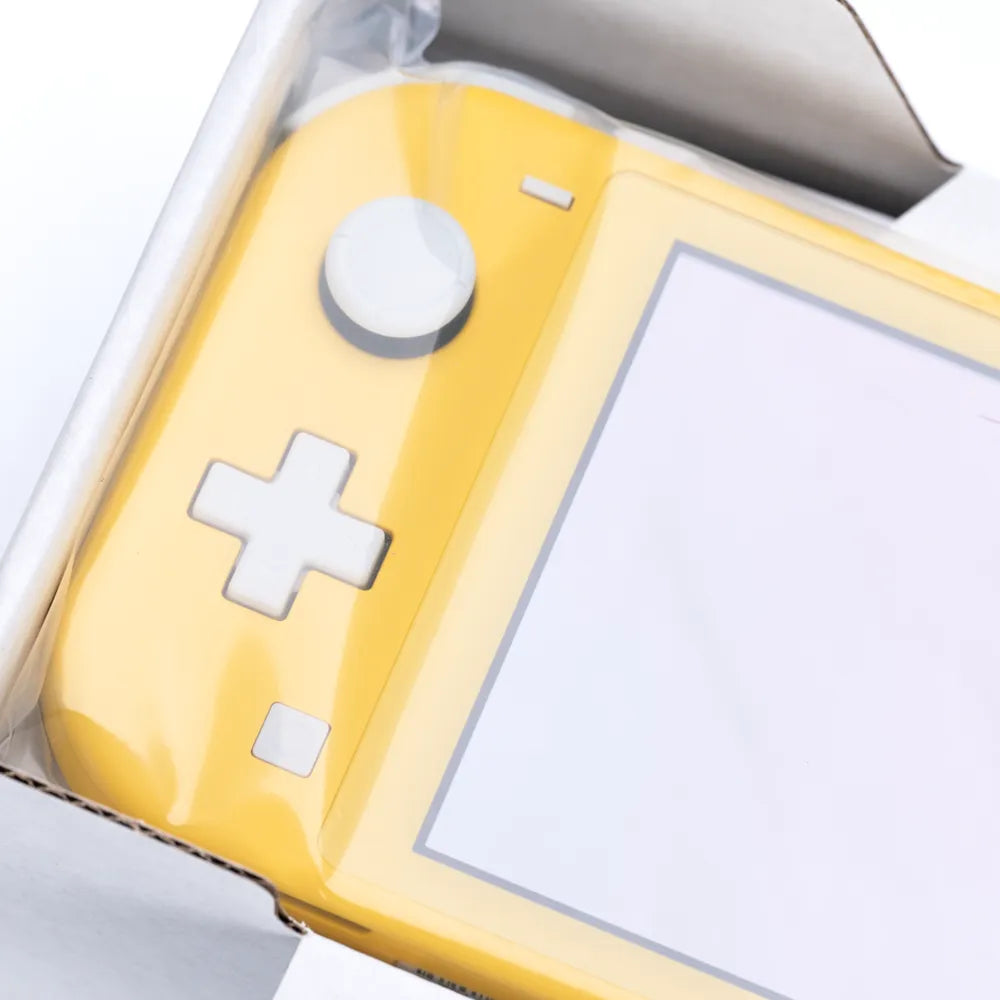 Original Nintendo Switch Lite - Gul (i Eske) - Retrospillkongen