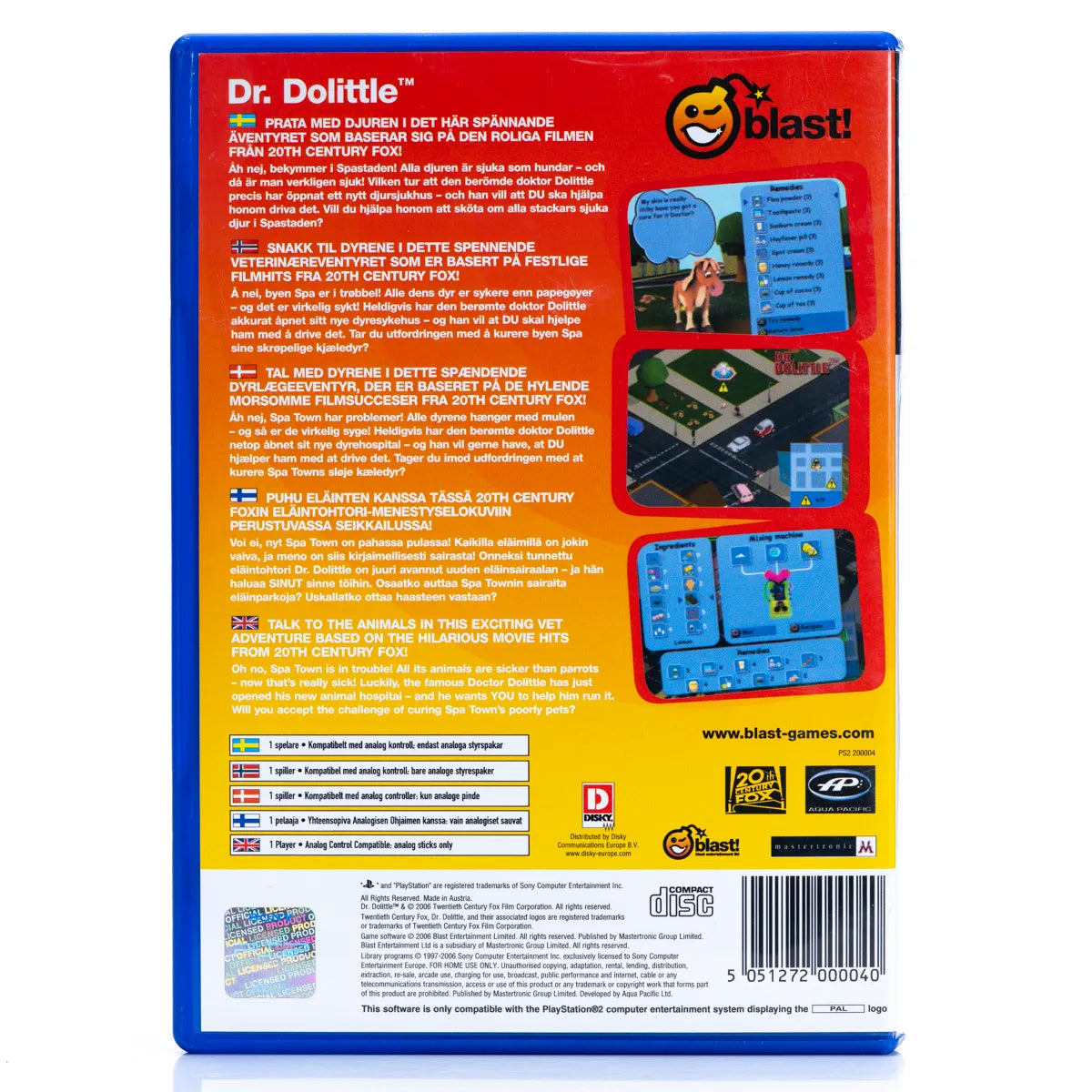 Dr. Dolittle - PS2 spill - Retrospillkongen