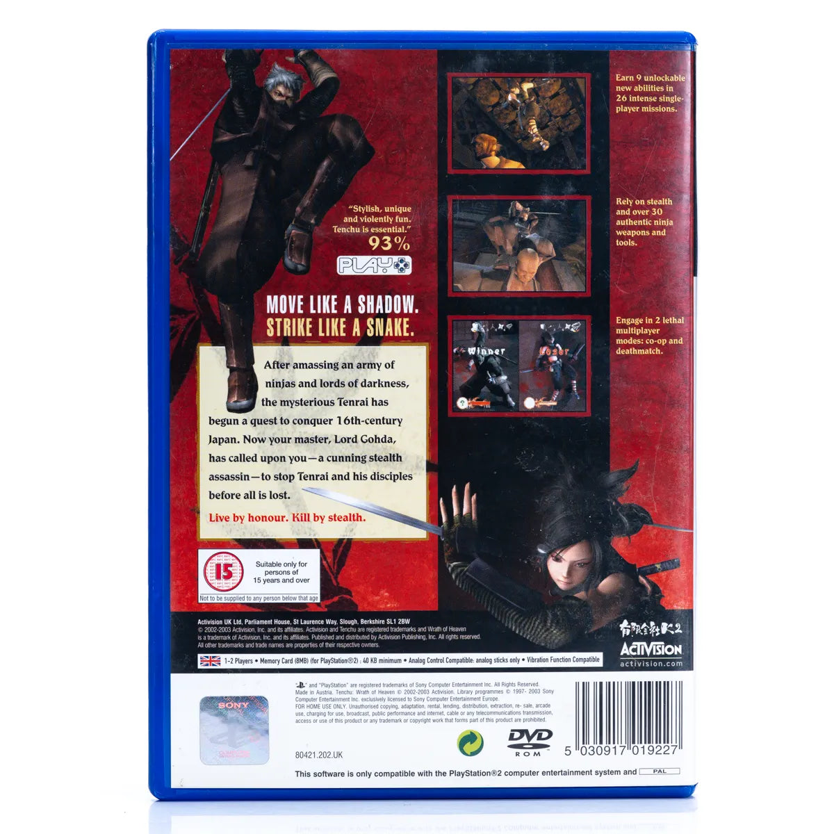Tenchu: Wrath of Heaven - PS2 spill - Retrospillkongen