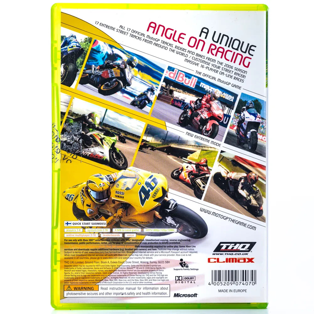 MotoGP '06 - Xbox 360 spill - Retrospillkongen