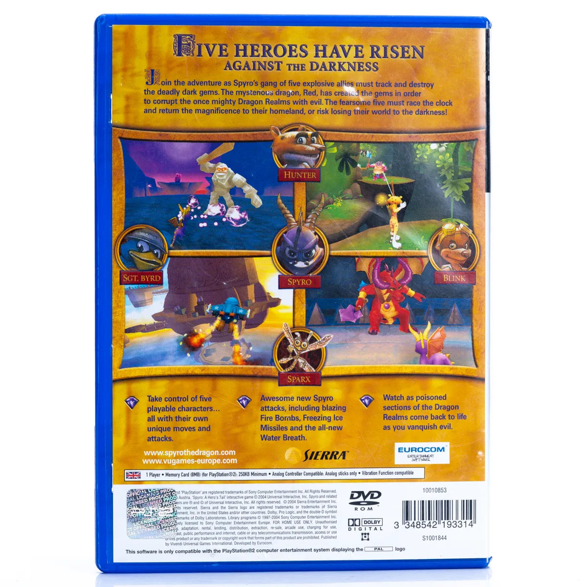 Spyro: Hero's Tail - PS2 spill - Retrospillkongen