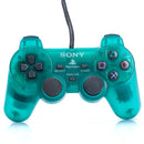 Original Sony PlayStation Gjennomsiktig Grønn DualShock Kontroll - PS1 og PS2