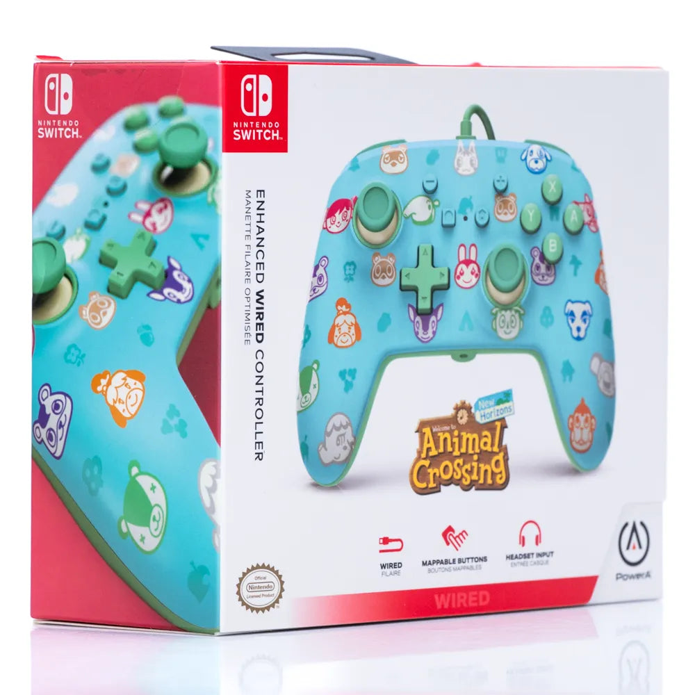PowerA Animal Crossing: New Horizon Wired Kontroller - Switch (Forseglet i Eske) - Retrospillkongen
