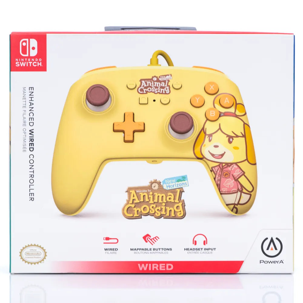 PowerA Animal Crossing: New Horizon Isabelle Wired Kontroller - Switch (Forseglet i Eske) - Retrospillkongen