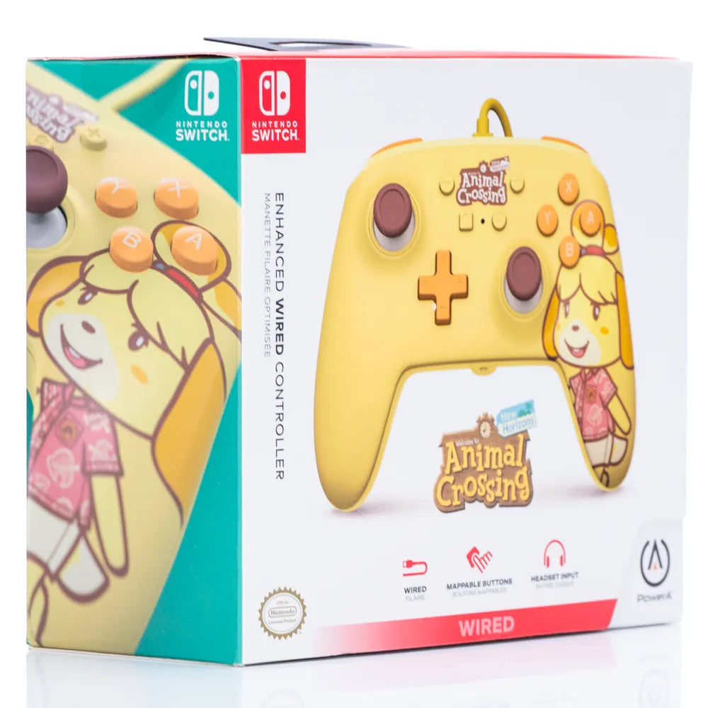 PowerA Animal Crossing: New Horizon Isabelle Wired Kontroller - Switch (Forseglet i Eske) - Retrospillkongen