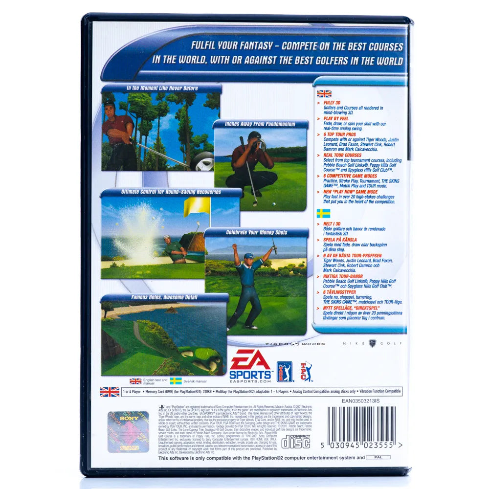 Tiger Woods PGA Tour 2001 - PS2 spill - Retrospillkongen