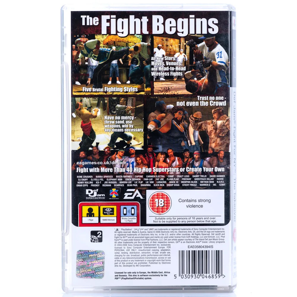 Def Jam Fight for NY: The Takeover - PSP spill - Retrospillkongen