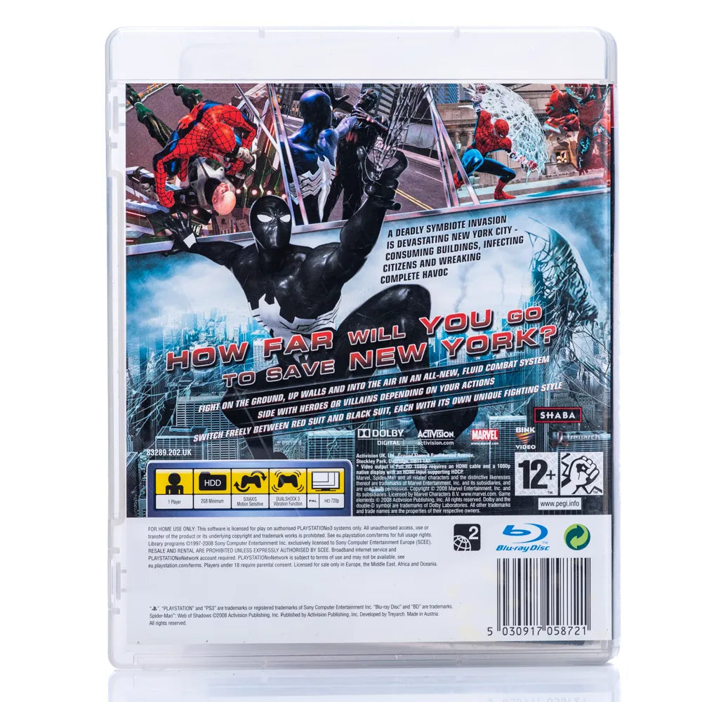 Spider-Man: Web of Shadows - PS3 spill - Retrospillkongen