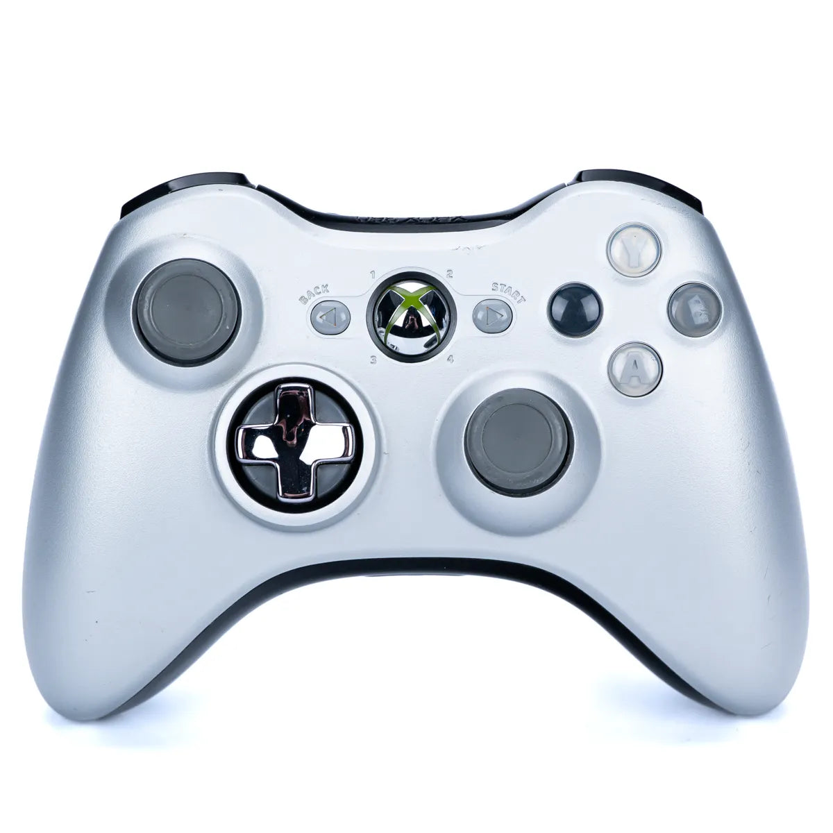 Original Trådløs Sølv Special Edition Kontroller for Xbox 360 - Retrospillkongen