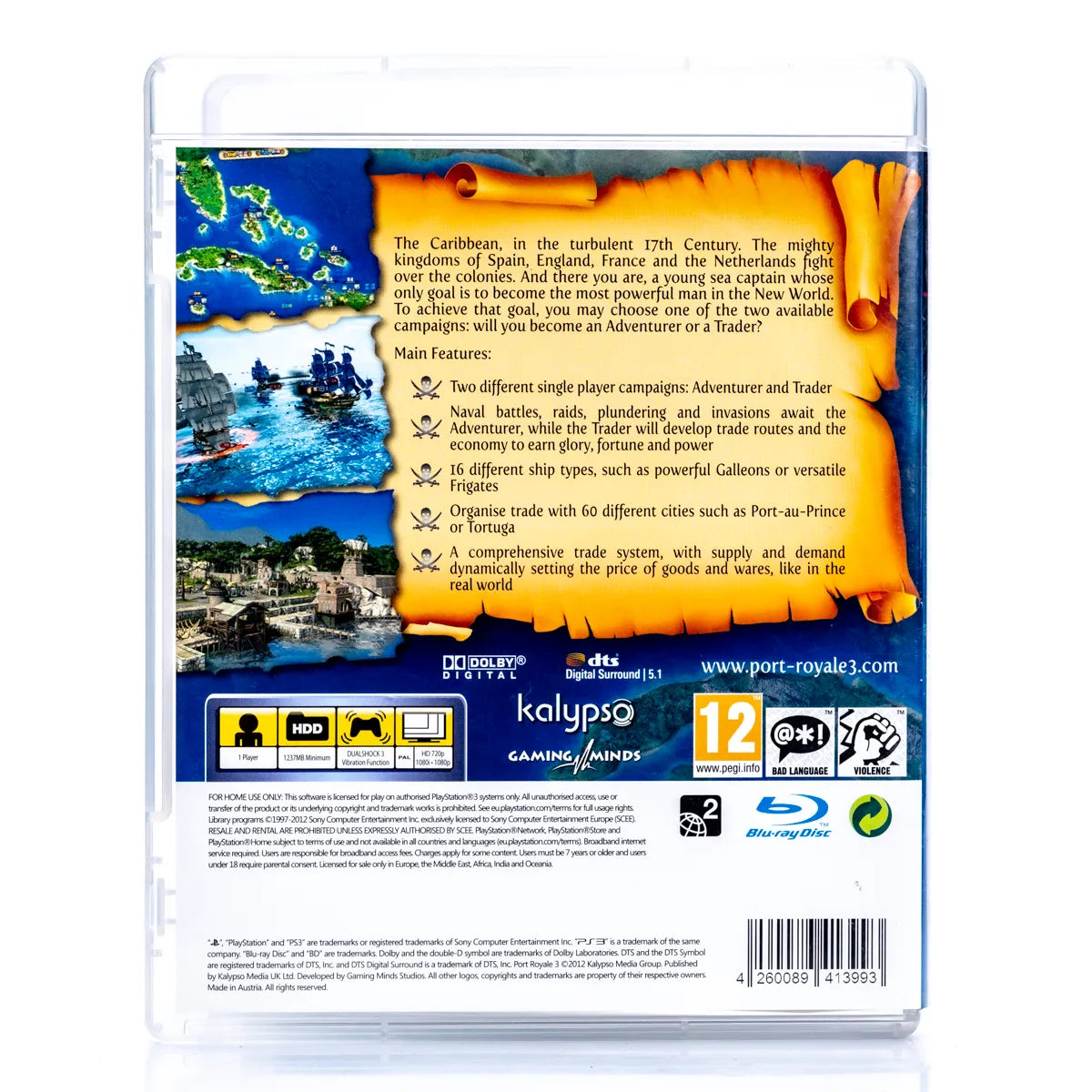Port Royale 3: Pirates & Merchants - PS3 spill - Retrospillkongen