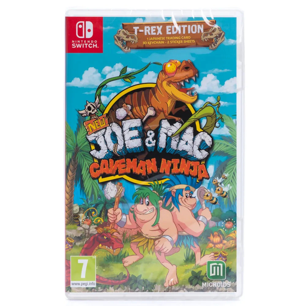 New Joe & Mac: Caveman Ninja T-Rex Edition - Switch spill (Forseglet)