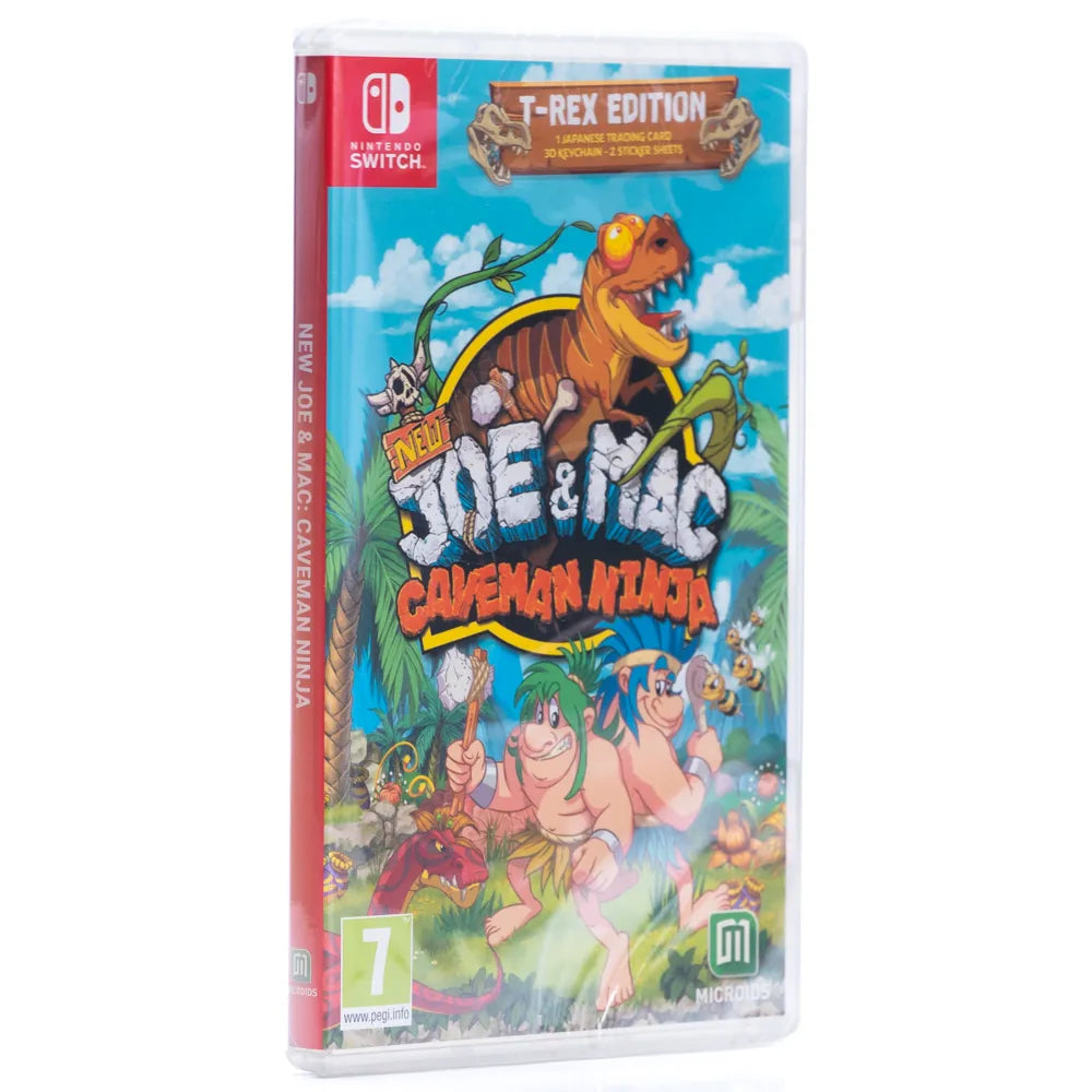 New Joe & Mac: Caveman Ninja T-Rex Edition - Switch spill (Forseglet)