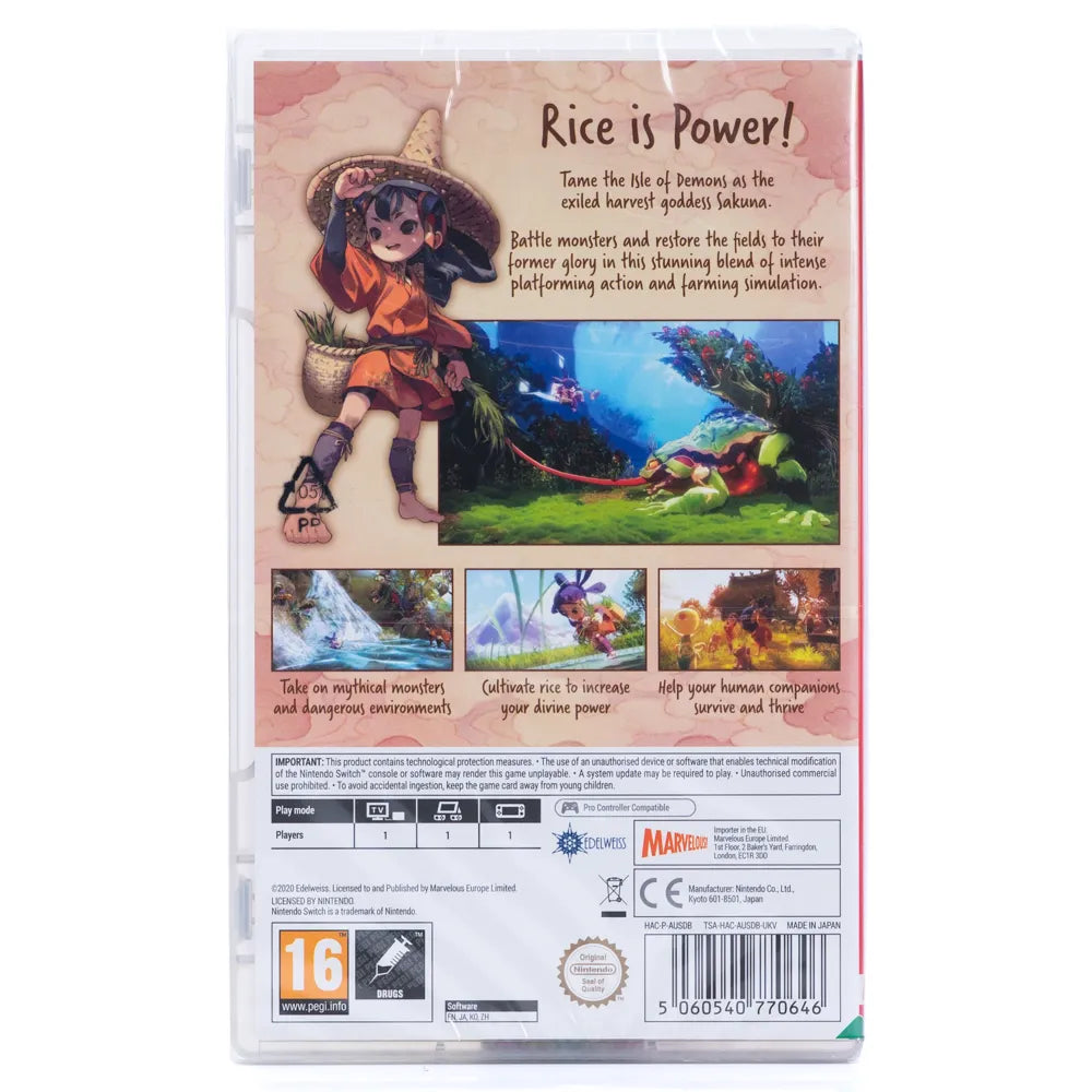 Sakuna: Of Rice and Ruin - Switch spill (Forseglet)