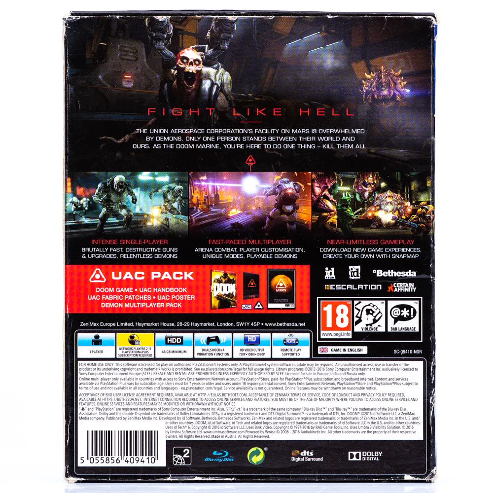 Doom UAC Pack - PS4 spill - Retrospillkongen