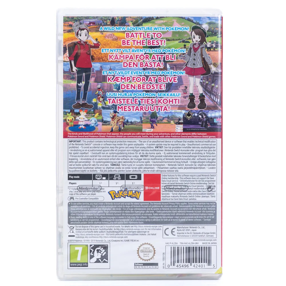 Pokémon Shield - Switch spill (Forseglet)