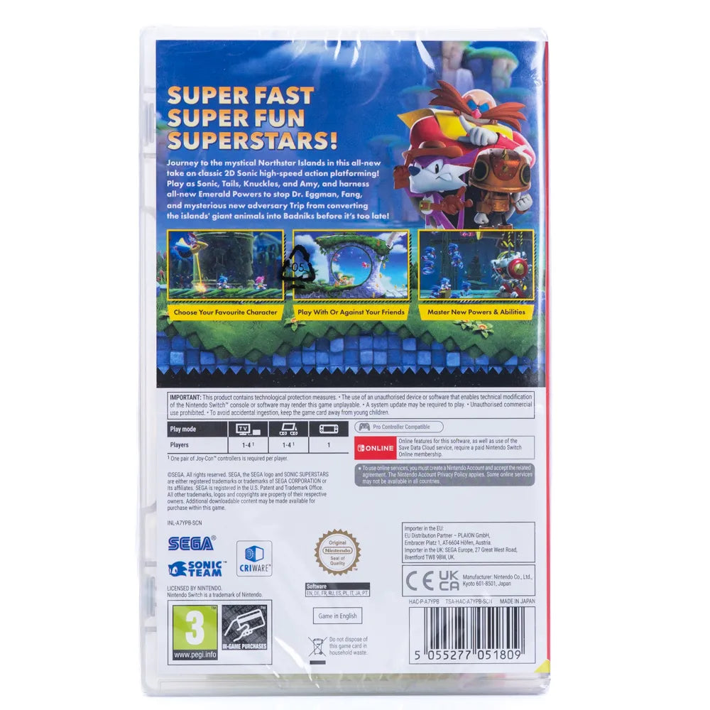 Sonic Superstars - Switch spill (Forseglet)