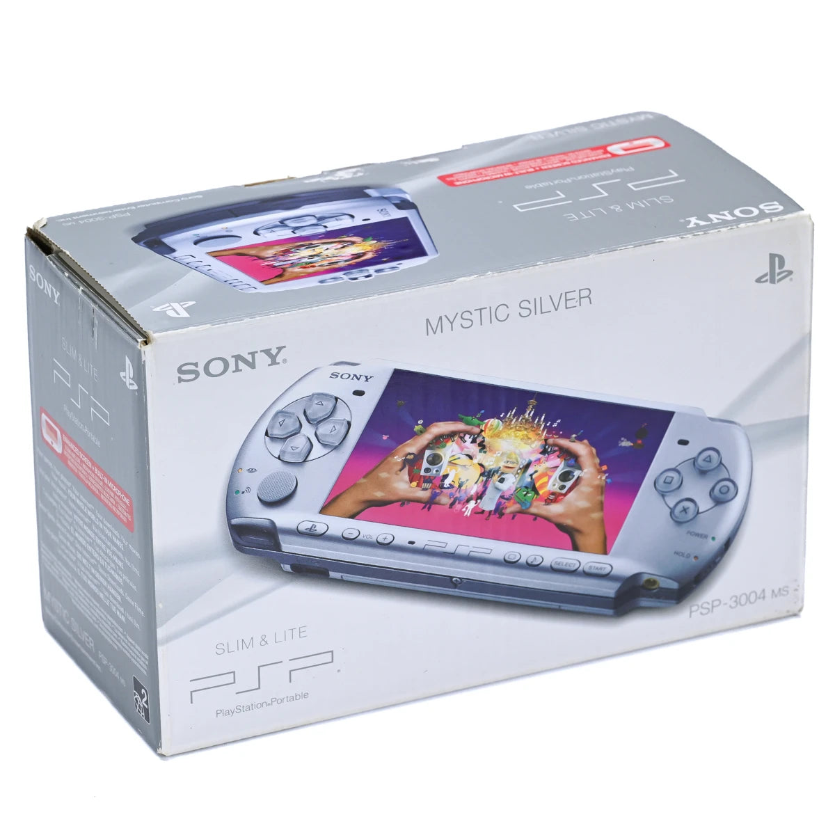 Sony PSP 3000 Mystic Silver Slim & Lite (i eske) - Retrospillkongen