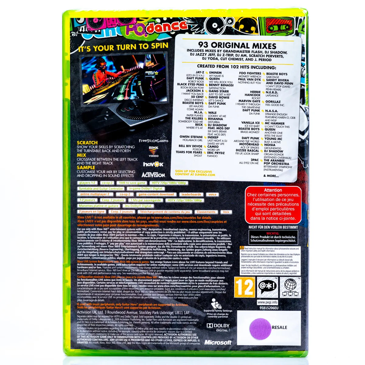 DJ Hero - Xbox 360 Spill (Forseglet) - Retrospillkongen