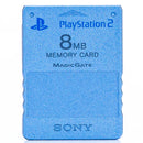 Original PlayStation 2 Memory Card 8MB Metallic Blå - Retrospillkongen