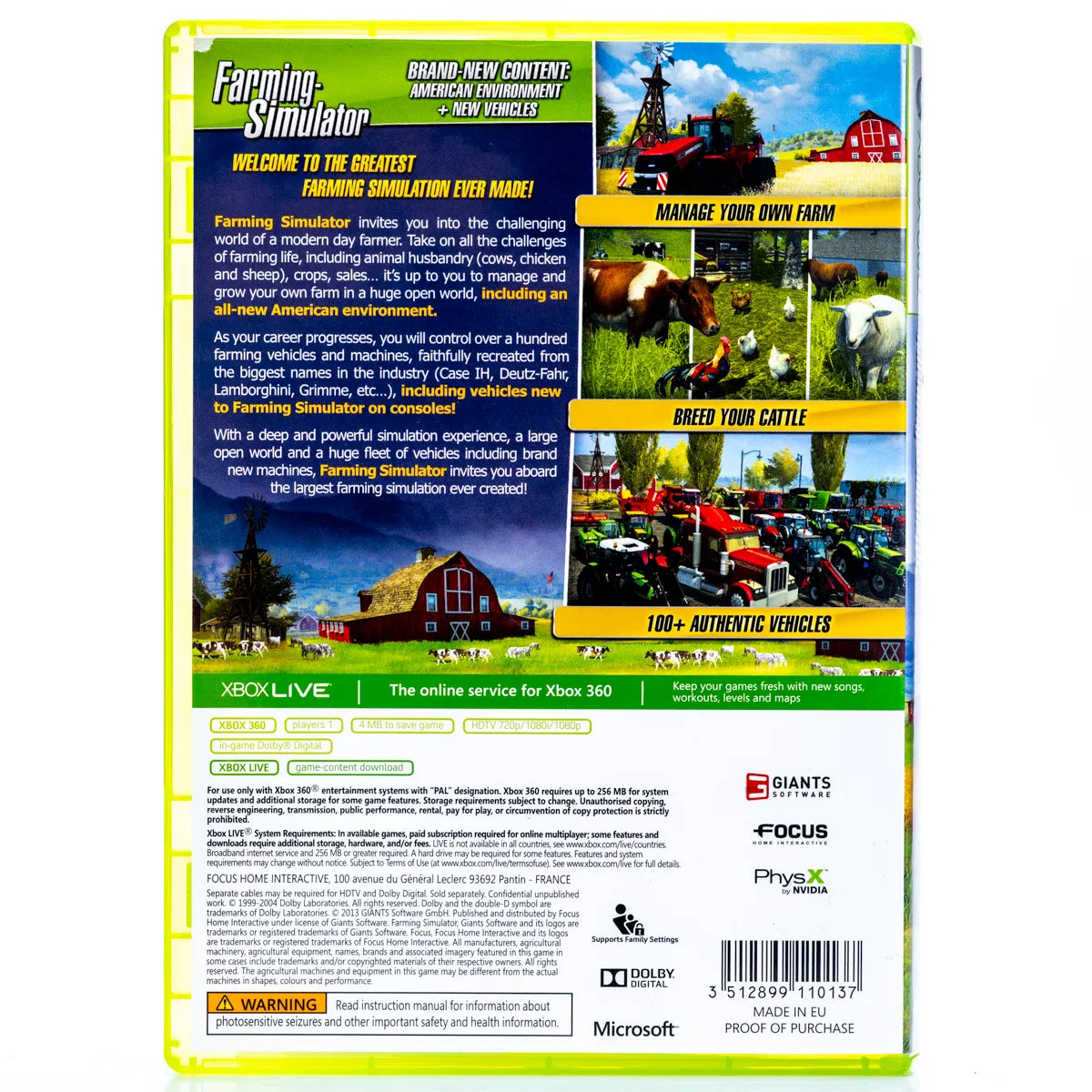 Farming Simulator 2013 - Xbox 360 spill - Retrospillkongen