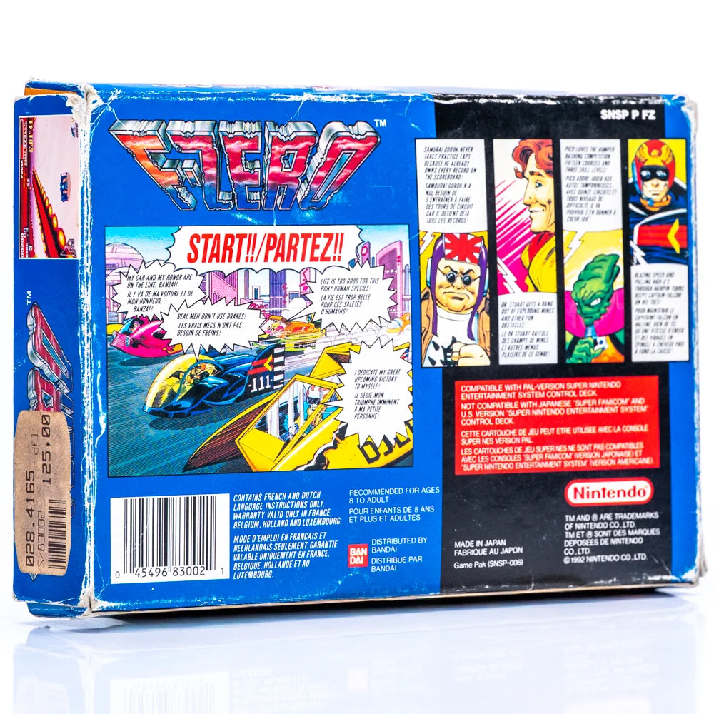 F-Zero - SNES spill (I Eske) - Retrospillkongen