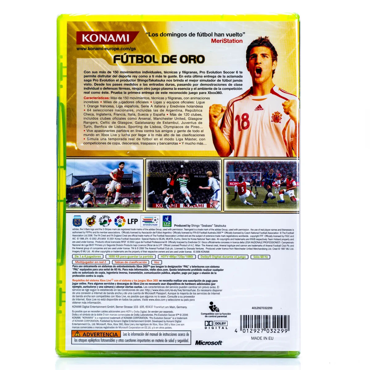 PES 6: Pro Evolution Soccer - Xbox 360 Spill (Forseglet) - Retrospillkongen