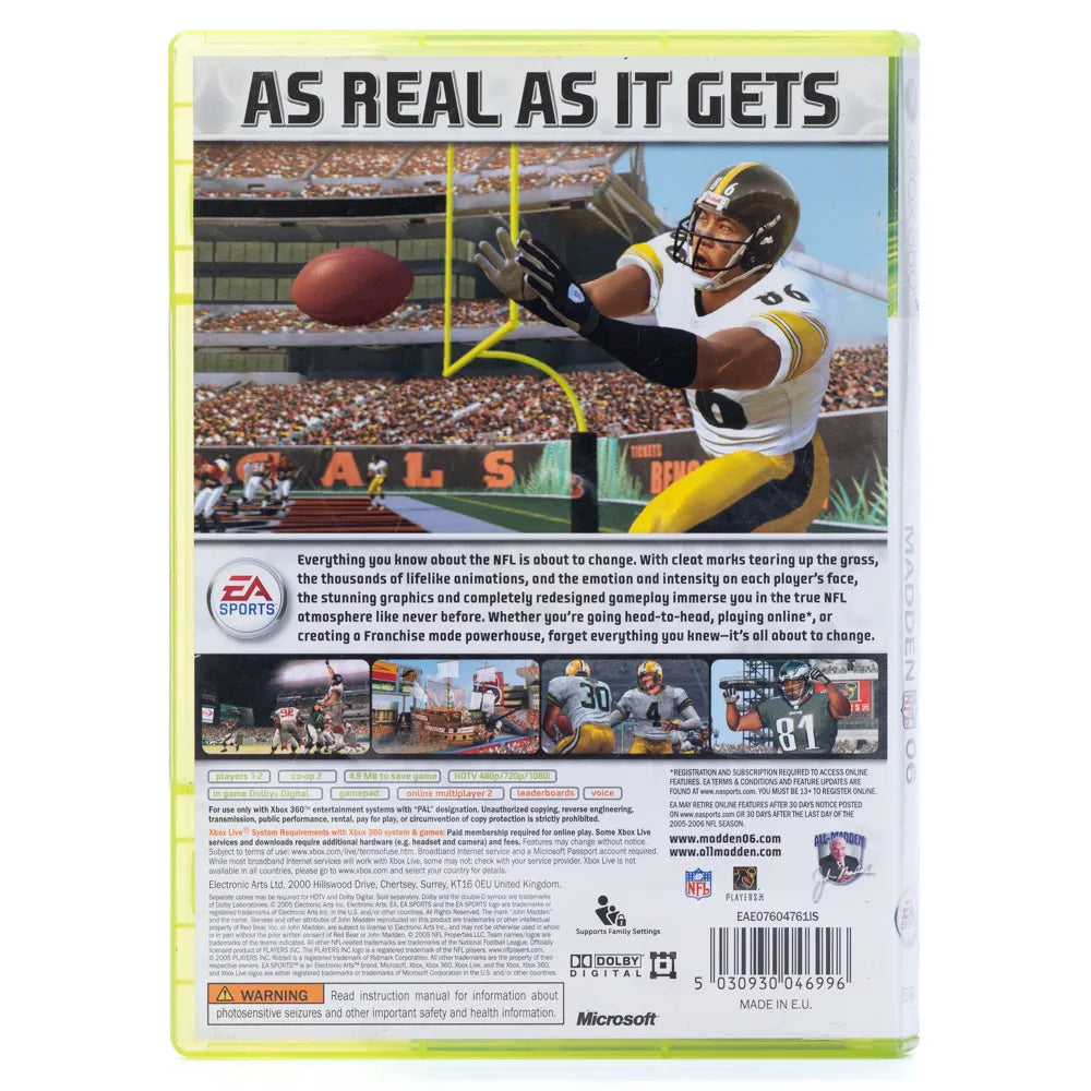 Madden NFL 06 - Xbox 360 spill - Retrospillkongen
