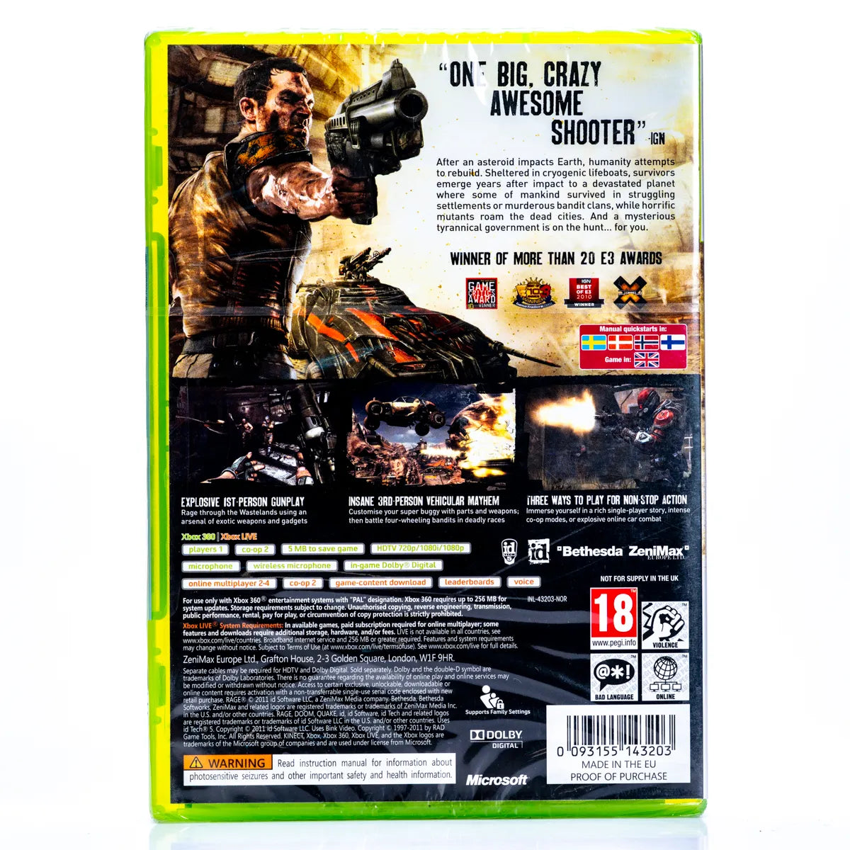 Rage - Xbox 360 Spill (Forseglet) - Retrospillkongen
