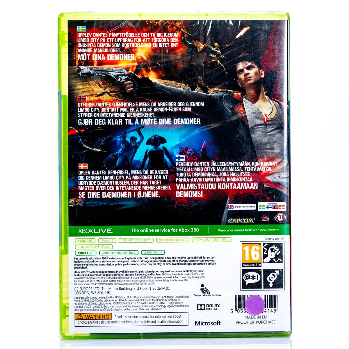 DmC: Devil May Cry - Xbox 360 Spill (Forseglet) - Retrospillkongen